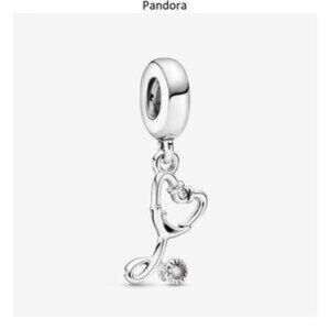 Authentic Pandora Stethoscope Heart Dangle Charm